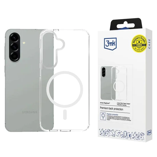 Калъф за Samsung Galaxy A57 5G - Armor MagCase - 3mk - Прозрачен