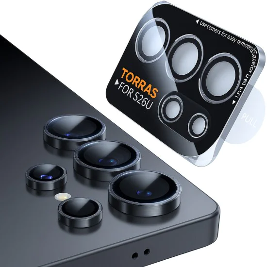Протектор за камера за Samsung Galaxy S26 Ultra - Lensguard Camera Protector - Torras - Черен