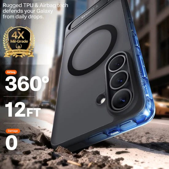 Калъф за Samsung Galaxy S26 - Pstand - Torras - Черен