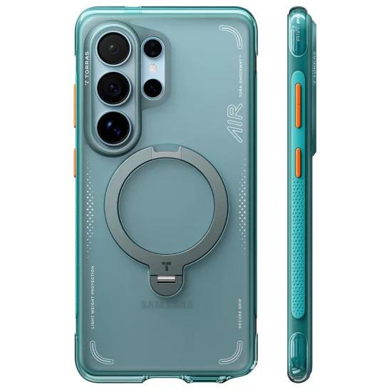 Калъф за Samsung Galaxy S26 Ultra - Ostand Spin Air Series - Torras - Зелен (Glacier Green)