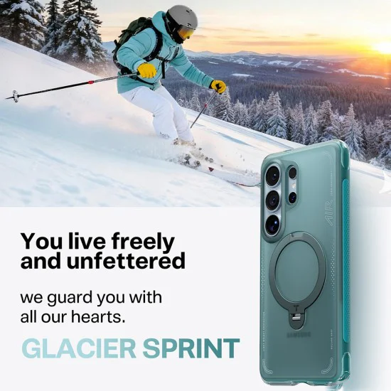 Калъф за Samsung Galaxy S26 Ultra - Ostand Spin Air Series - Torras - Зелен (Glacier Green)