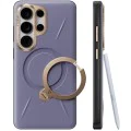 Калъф за Samsung Galaxy S26 Ultra - QPRO Leather Series - Torras - Тъмнолилав