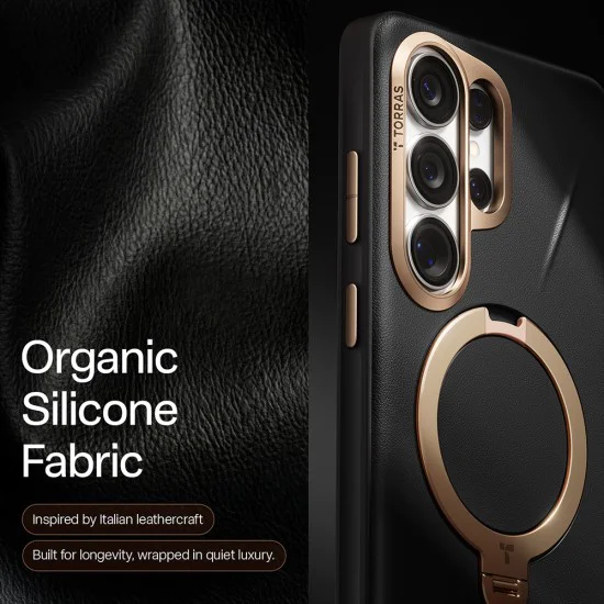 Калъф за Samsung Galaxy S26 Ultra - QPRO Leather Series - Torras - Черен (Iovry Black)