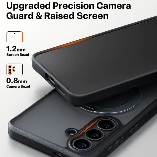 Калъф за Samsung Galaxy S26 Plus - Ostand Spin Series - Torras - Черен