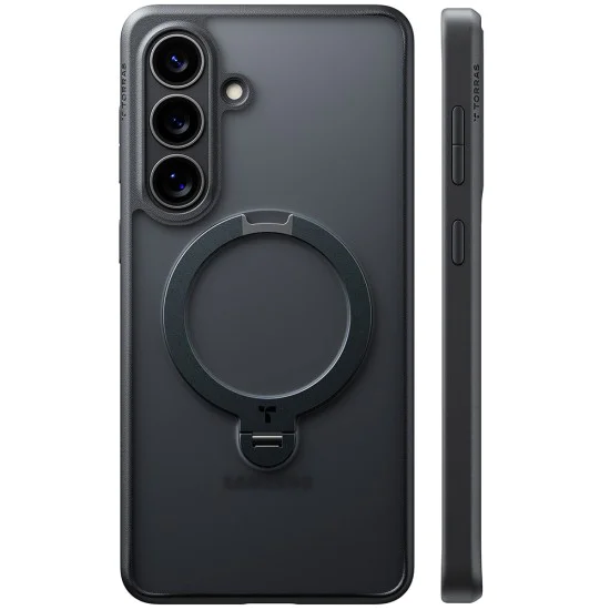 Калъф за Samsung Galaxy S26 Plus - Ostand Spin Series - Torras - Черен