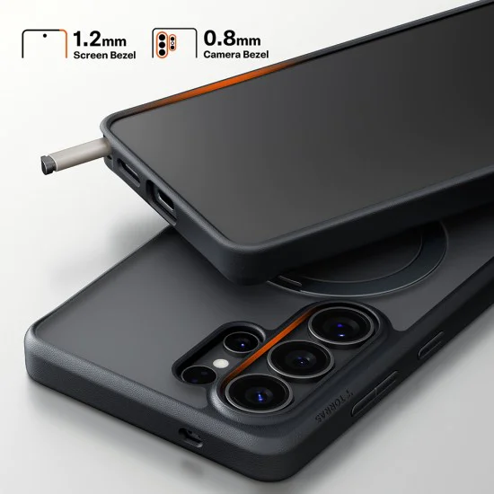 Калъф за Samsung Galaxy S26 Ultra - Ostand Spin Series - Torras - Черен