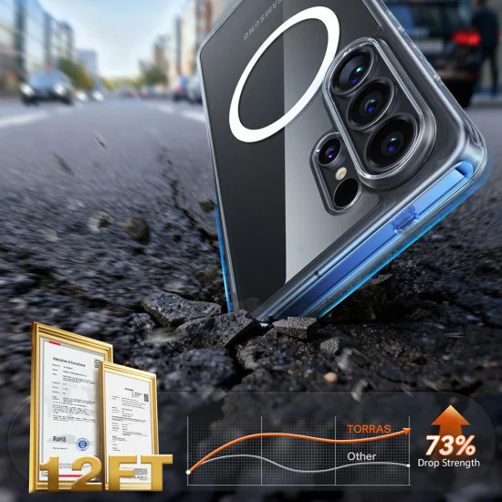 Калъф за Samsung Galaxy S26 Ultra - Guardian Magnetic Series - Torras - Прозрачен