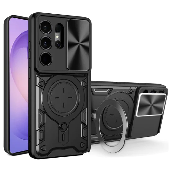Калъф за Samsung Galaxy S26 Ultra - CamGuard Pro - Techsuit - Черен