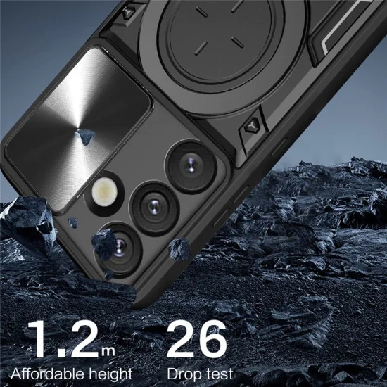 Калъф за Samsung Galaxy S26 Plus - CamGuard Pro - Techsuit - Розово злато
