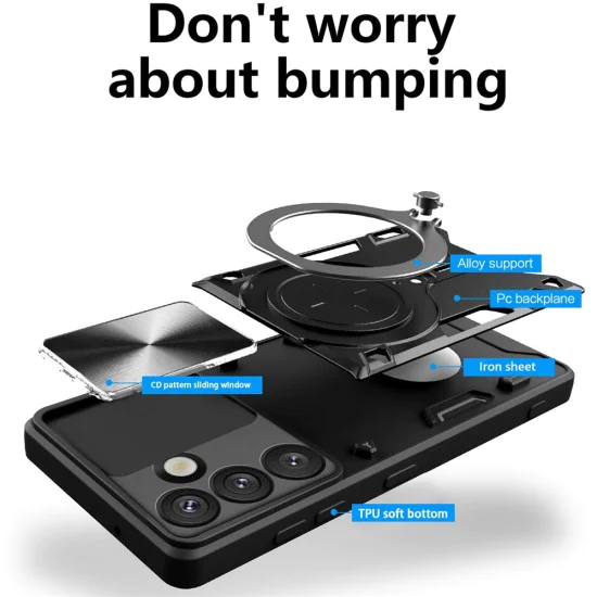 Калъф за Samsung Galaxy S26 Plus - CamGuard Pro - Techsuit - Розово злато