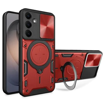 Калъф за Samsung Galaxy S26 - CamGuard Pro - Techsuit - Червен