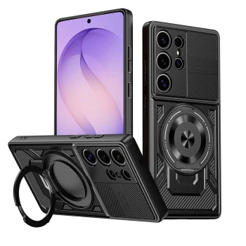 Калъф за Samsung Galaxy S26 Ultra - RuggedCam - Techsuit - Черен