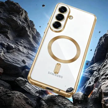 Калъф за Samsung Galaxy S26 Plus - Luxury Crystal MagSafe - Techsuit - Розов