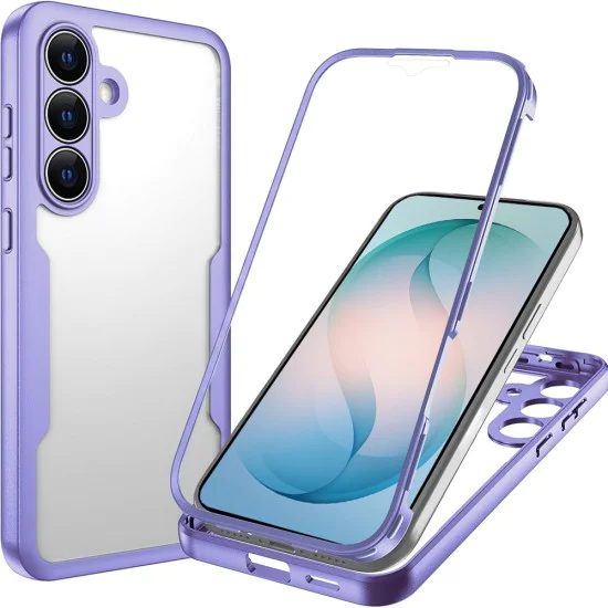 Калъф за Samsung Galaxy S26 Plus - ColorVerse 360 Series + Screen Protector - Techsuit - Лилав
