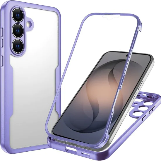 Калъф за Samsung Galaxy S26 - ColorVerse 360 Series + Screen Protector - Techsuit - Лилав