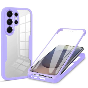 Калъф за Samsung Galaxy S26 Ultra - ColorVerse 360 Series + Screen Protector - Techsuit - Лилав