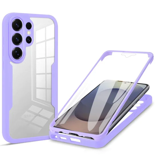 Калъф за Samsung Galaxy S26 Ultra - ColorVerse 360 Series + Screen Protector - Techsuit - Лилав
