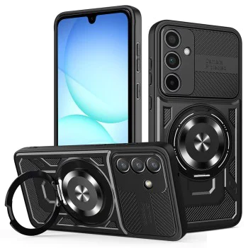 Калъф за Samsung Galaxy A37 5G - RuggedCam - Techsuit - Черен