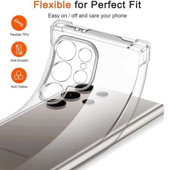 Калъф за Samsung Galaxy S26 Plus - Shockproof Clear Silicone MagSafe - Techsuit - Прозрачен