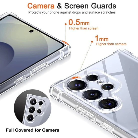 Калъф за Samsung Galaxy S26 Plus - Shockproof Clear Silicone MagSafe - Techsuit - Прозрачен