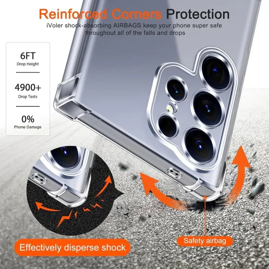 Калъф за Samsung Galaxy S26 Plus - Shockproof Clear Silicone MagSafe - Techsuit - Прозрачен