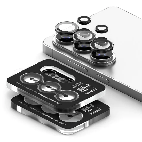 Протектор за камера за Samsung Galaxy S26 Ultra - Camera Lens Frame Glass (2 pack) - Ringke - Черен