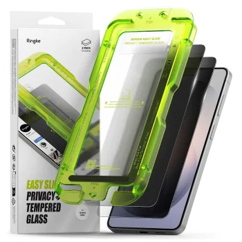 Протектор за Samsung Galaxy S26 Plus - Easy Slide Tempered Glass (2 pack) - Ringke - Черен