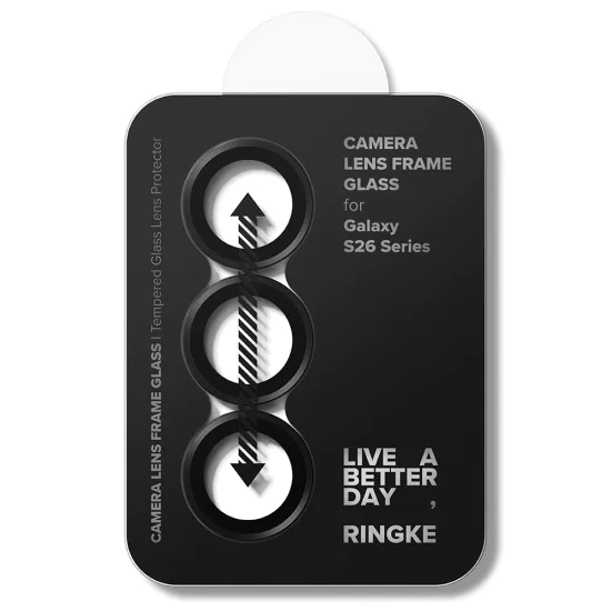 Протектор за камера за Samsung Galaxy S26 / S26 Plus - Camera Lens Frame Glass (2 pack) - Ringke - Черен