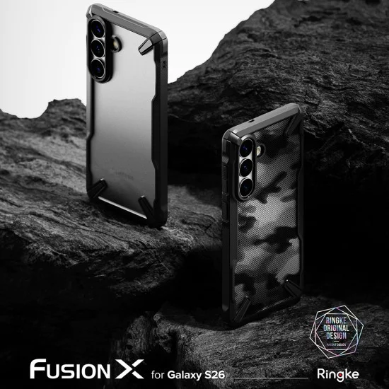 Калъф за Samsung Galaxy S26 Plus - Fusion X - Ringke - Черен