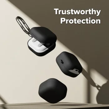 Калъф за Samsung Galaxy Buds 4 Pro - Silicone - Ringke - Черен