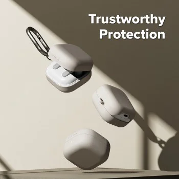 Калъф за Samsung Galaxy Buds 4 Pro - Silicone - Ringke - Stone