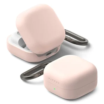 Калъф за Samsung Galaxy Buds 4 Pro - Silicone - Ringke - Розов пясък