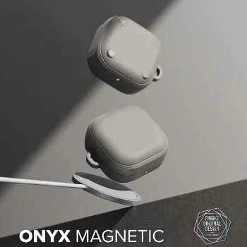 Калъф за Samsung Galaxy Buds 4 Pro - Protection Case Onyx Magnetic - Ringke - Топло сив