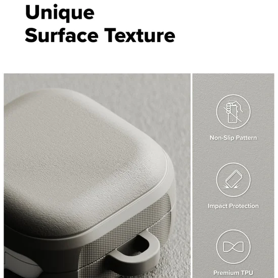 Калъф за Samsung Galaxy Buds 4 Pro - Protection Case Onyx Magnetic - Ringke - Топло сив