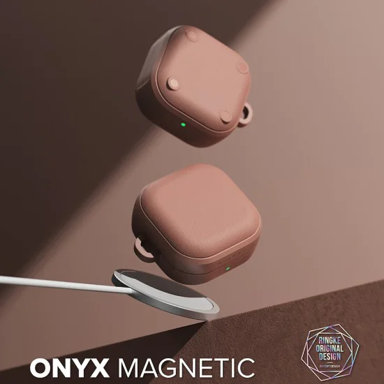 Калъф за Samsung Galaxy Buds 4 Pro - Protection Case Onyx Magnetic - Ringke - Constant Coral