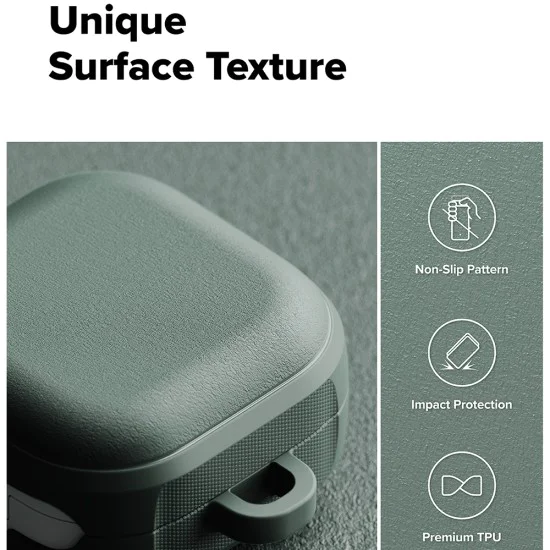 Калъф за Samsung Galaxy Buds 4 / Buds 4 Pro - Protection Case Onyx Magnetic - Ringke - Зелен