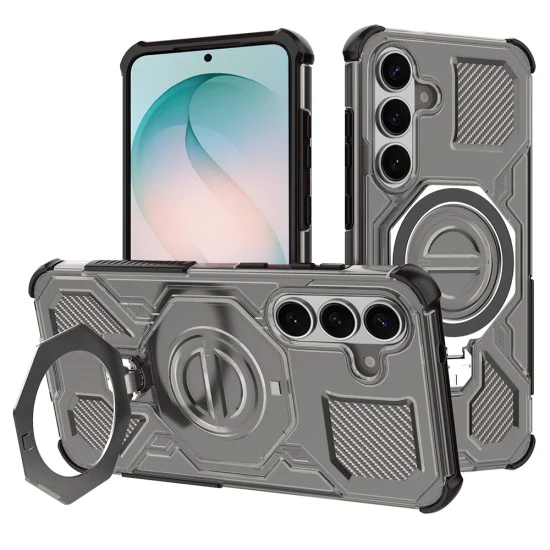Калъф за Samsung Galaxy S26 Plus - Carbon Shield PRO - Techsuit - Черен дим