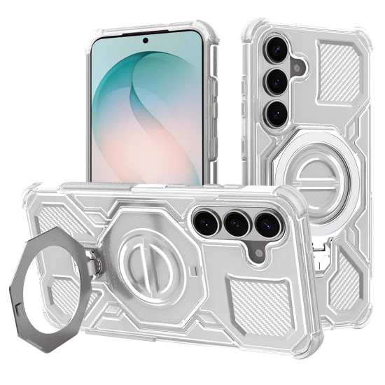 Калъф за Samsung Galaxy S26 Plus - Carbon Shield PRO - Techsuit - Прозрачен бял