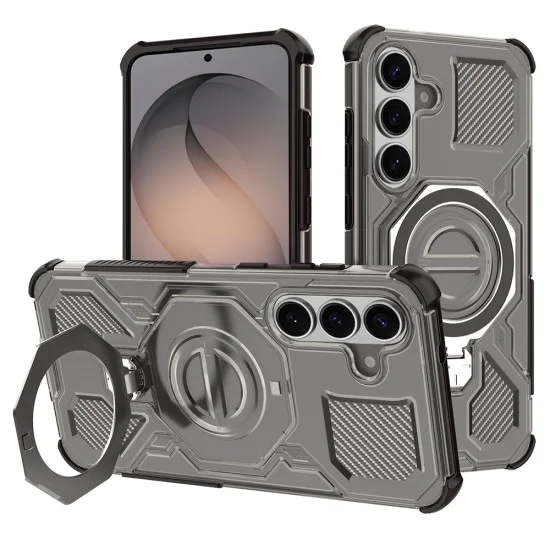 Калъф за Samsung Galaxy S26 - Carbon Shield PRO - Techsuit - Черен дим