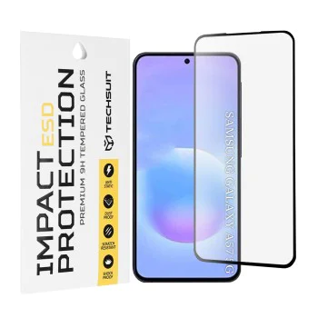 Протектор за Samsung Galaxy A57 5G - ESD Glass - Techsuit - Черен