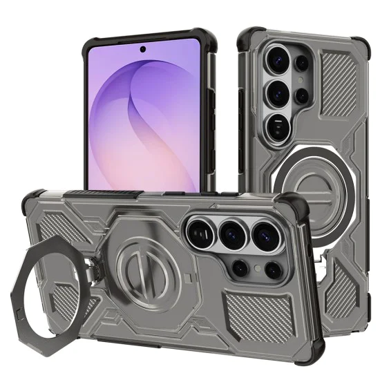 Калъф за Samsung Galaxy S26 Ultra - Carbon Shield PRO - Techsuit - Черен дим