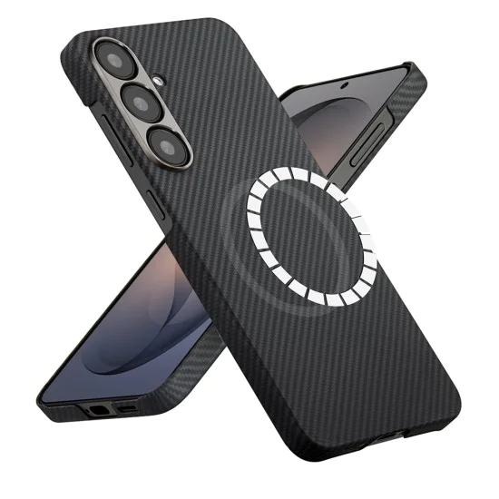 Калъф за Samsung Galaxy S26 - Aramid Fiber MagSafe - Techsuit - Черен