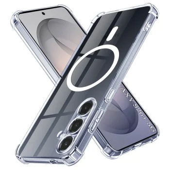 Калъф за Samsung Galaxy S26 Plus - Shockproof Clear Silicone MagSafe - Techsuit - Прозрачен
