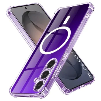 Калъф за Samsung Galaxy S26 - Shockproof Clear Silicone MagSafe - Techsuit - Прозрачен