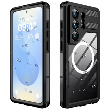 Калъф за Samsung Galaxy S26 Ultra - Waterproof IP68 Case - ShellBox - Черен