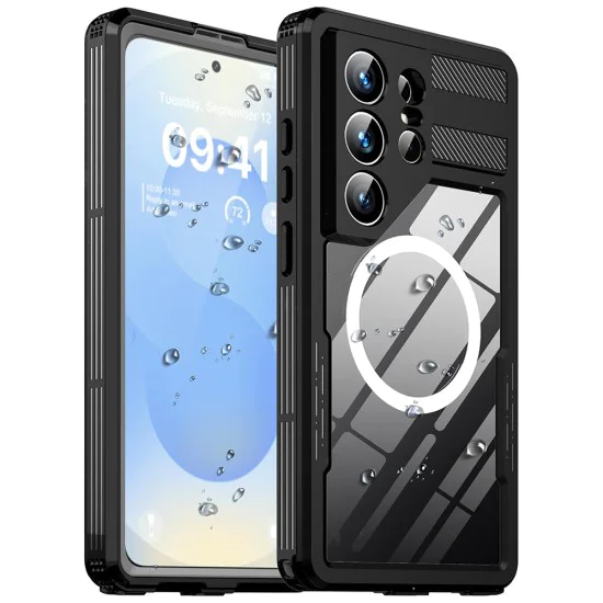 Калъф за Samsung Galaxy S26 Ultra - Waterproof IP68 Case - ShellBox - Черен