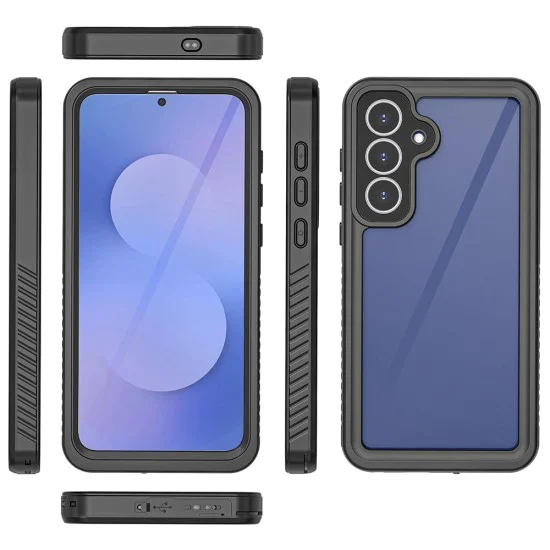 Калъф за Samsung Galaxy S25 FE - Waterproof IP68 Case - ShellBox - Черен