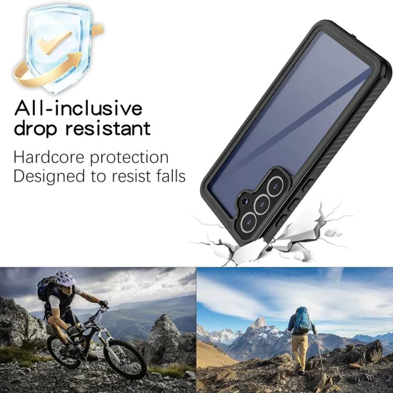Калъф за Samsung Galaxy S25 FE - Waterproof IP68 Case - ShellBox - Черен