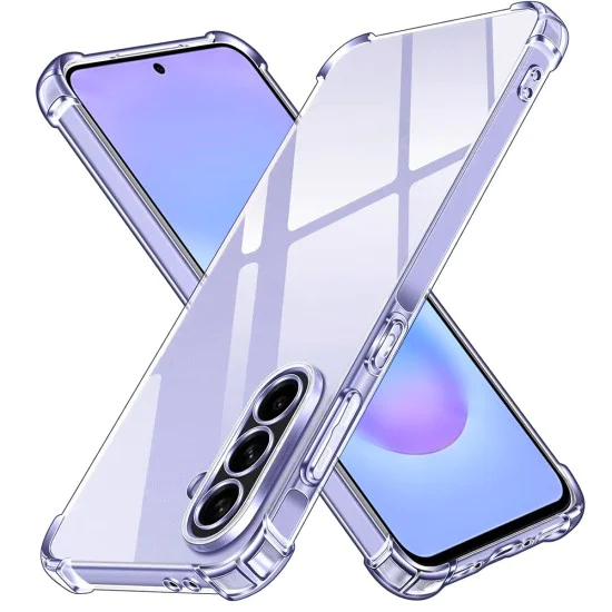 Калъф за Samsung Galaxy A57 5G - Shockproof Clear Silicone - Techsuit - Прозрачен