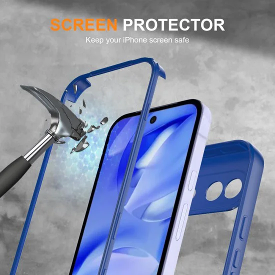 Калъф за Google Pixel 10a - ColorVerse 360 Series + Screen Protector - Techsuit - Син